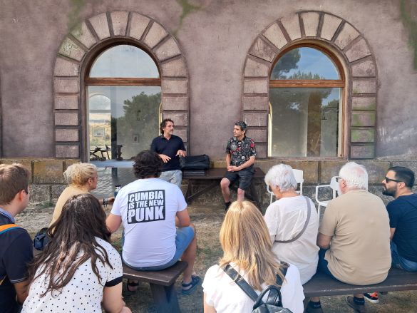 Momento del seminario CIRCA en Kárstica (estación de Cañada del Hoyo, Cuenca)